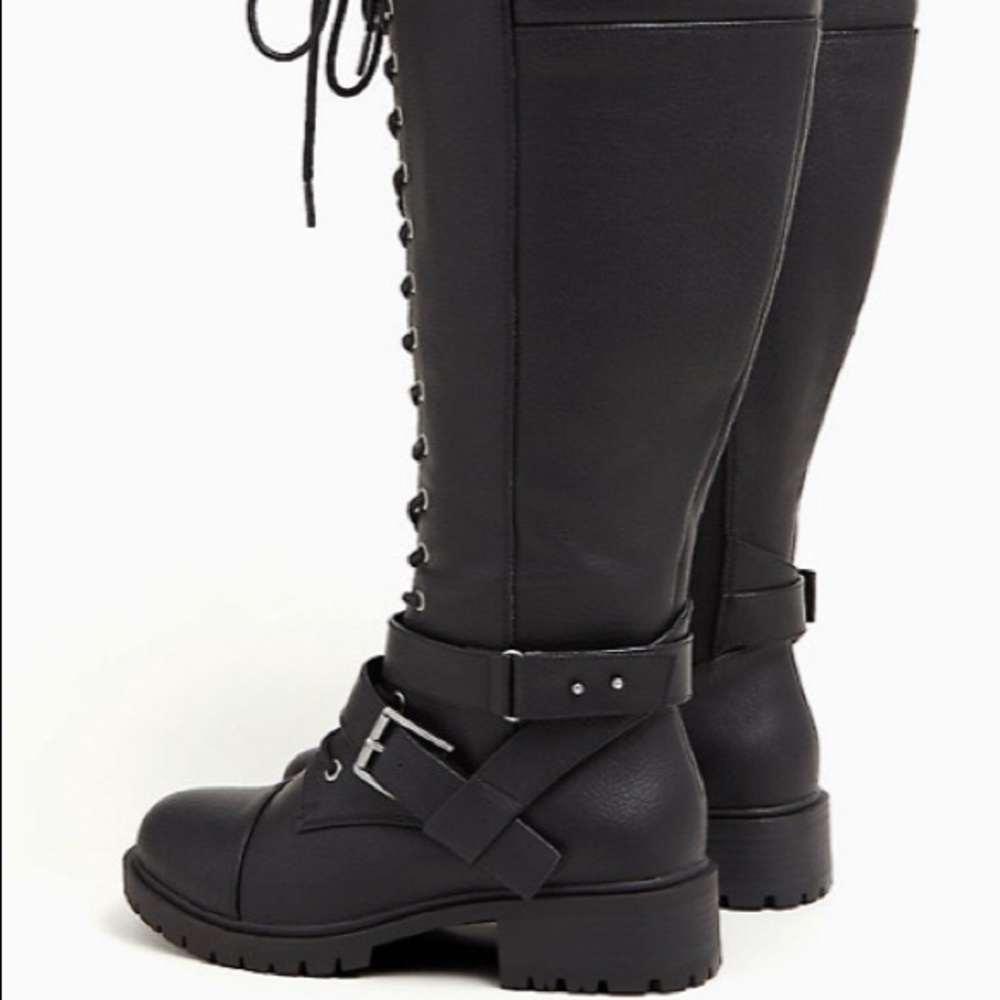 NWT SIZE 7W KNEEHIGH COMBAT BOOT WIDE WIDTH